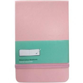 Cuaderno de arte portátil A6 con tapa de cuero PU