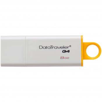 Pendrive Kingston da 8 GB, Modello DataTraveler GT4, Bianco/Giallo