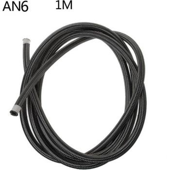1M Nylon Steel Braided Brake Gas Oil Fuel Line Hose AN10