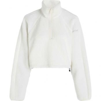 Sudadera Calvin Klein mujer Sherpa color blanco