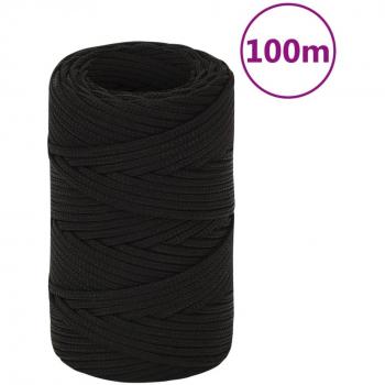 2 mm Black Polyester Work Rope 100 m