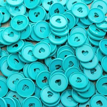12PCS 35MM Heart-Shaped Foldable Disc Buckle