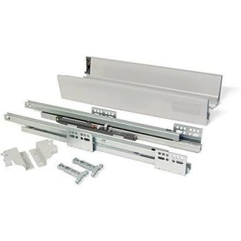 Emuca Dual-Runner Soft-Close Drawer Assembly – Kitchen/Bathroom – Grey
