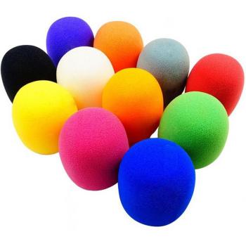 10pcs Colorful Foam Mic Covers for Stage Use