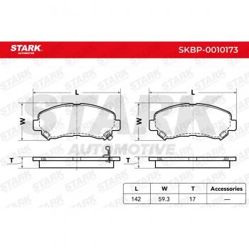Pastilhas de freio STARK SKBP-0010173