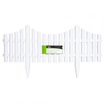 White Wood Effect Garden Edging