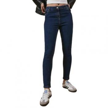 Women's Indigo Jade Mid‑Rise Slim Jeans, Size 18 Regular