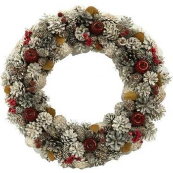 Couronne décorative aux pommes ø45h8 cm