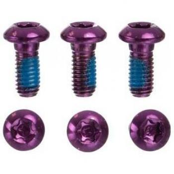 Neatt M5x10 mm Lila Scheibenschrauben aus Edelstahl x6