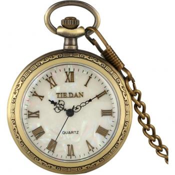 Vintage Coquille Timepiece – Chaîne Épaisse en Silm