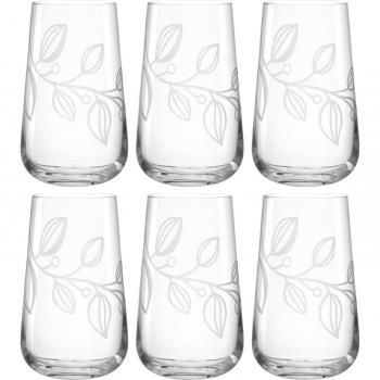 LEONARDO Longdrinkglas BOCCIO, 6er Kristallglas-Set, 530 ml