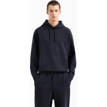 Emporio Armani Classic Navy Hooded Sweatshirt – Size S