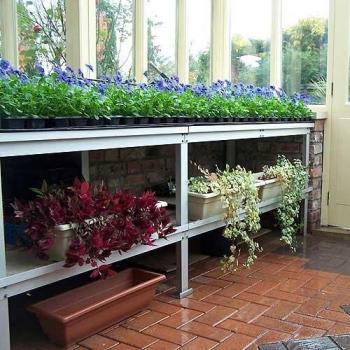Heavy Duty Two Tier Slatted Benching 61cm x 305cm