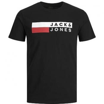 T‑shirt Jack & Jones Corps Logo Noir 7XL Manches Courtes
