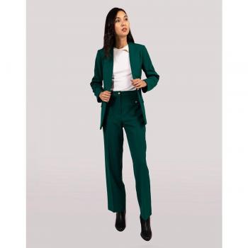Pantalón recto de mujer Naf Naf de tiro medio con botones