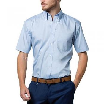 Navy Midnight Easy Iron Corporate Oxford T-Shirt for Men