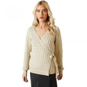 Lightweight Cable-Pattern Jumper for Women – Oatmeal L