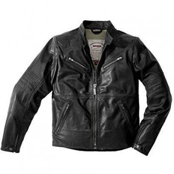 Spidi Giubbotto moto Garage Robust pelle nera 58