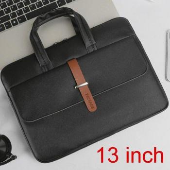 Waterproof PU Leather Work Bag for 13 14 15.6 inch Devices