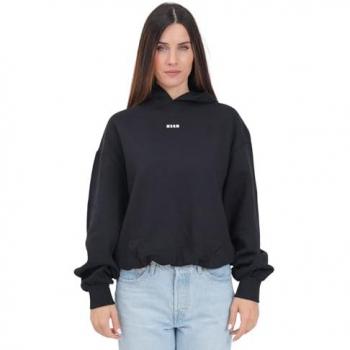 Haut à capuche noir MSGM KIDS pour enfant