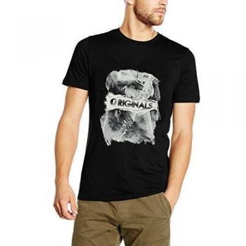 Camiseta JACK & JONES JORCOATED TEE, Hombre, Negro, Talla X-Large