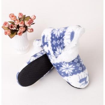 Bottes moelleuses à pompon cerf printé pour femmes