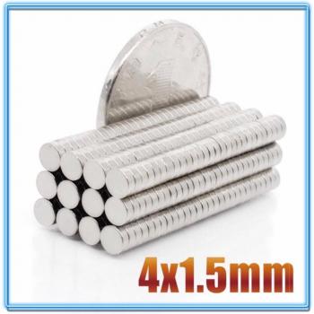 100Pcs Mini N35 Neodymium Round Magnets 4x3 mm
