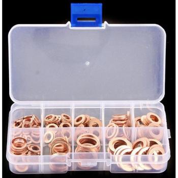 Paquete de tuercas y pernos de junta con arandela de cobre