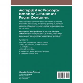 IGI Global Andragogical and Pedagogical Methods for Curriculum and Program Development