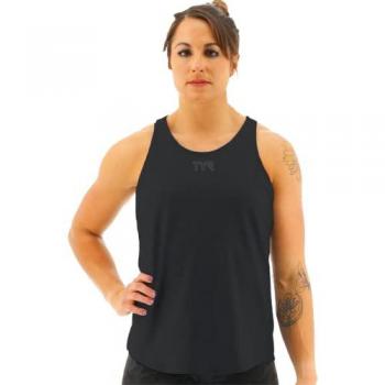 Camiseta TYR sin mangas Airtech negro puro mujer M