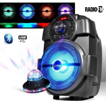 Karaoké Enfants Portable 180W avec Batterie, USB, Bluetooth et Radio FM + RounDiams
