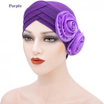 Sombrero Al Por Mayor: Turbante de Tela y Flor