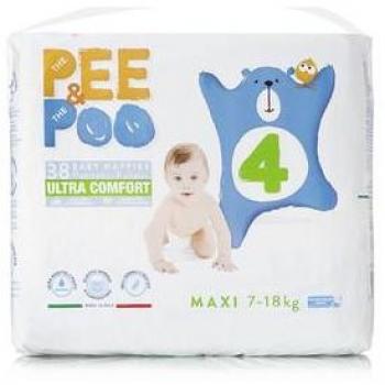 Toallitas Ultra Maxí “The Pee & Poo” T4 7‑18 kg – 38 unidades