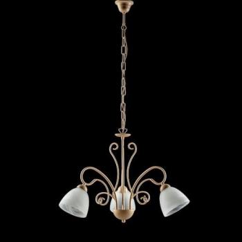 Lustre Verre Blanc Ivoire 52x H45