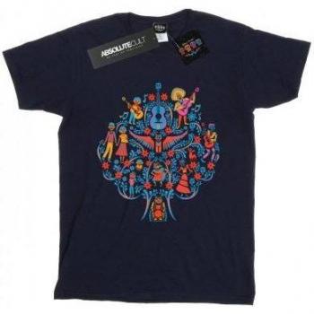 Disney Frauen T-Shirt aus Baumwolle mit Coco-Baum M weiß