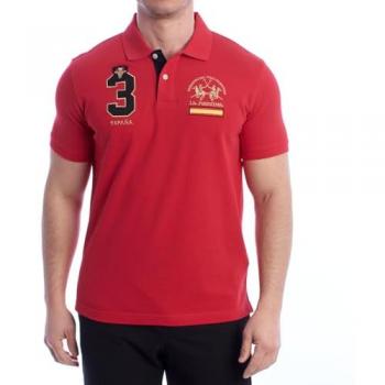 La Martina Men's Sporty Red Polo