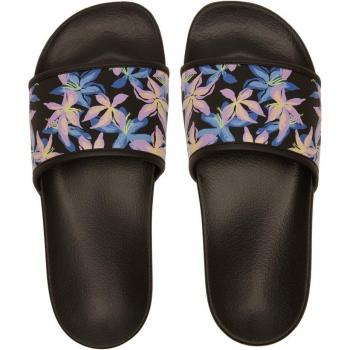 Roxy Slippy Print Damen Flip-Flops schwarz/blau/rosa