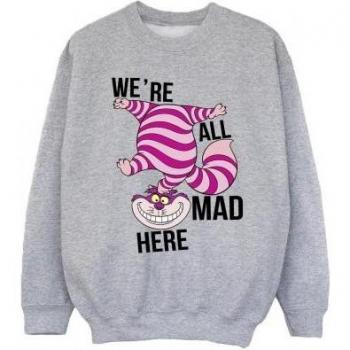Alice nel Paese delle Meraviglie: Felpa Disney All Mad Here (9-11 anni, bianca)