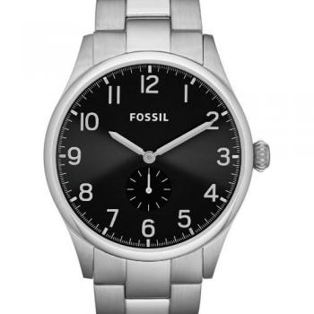 Fossil FS4852 – Breitbandige, elegante Quarz‑Uhr für Herren (Edelstahl)