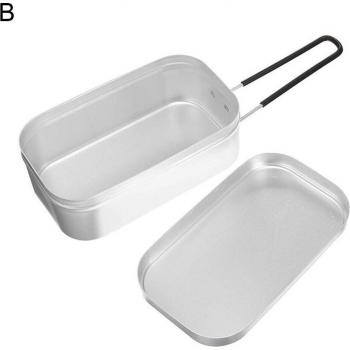 Fiambrera Plegable Cuadrada para Comidas al Aire Libre