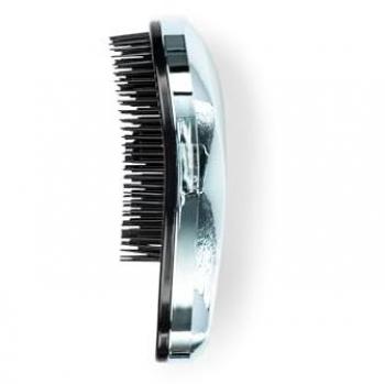Rawr Beauty Blue Metallic Detangling Brush – Dual‑Finish