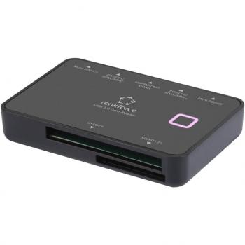 Renkforce Micro USB 3.2 External Card Reader Black