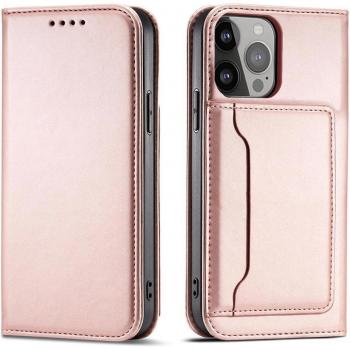 Hurtel Cover Rosa con Magnete per iPhone 14 Pro