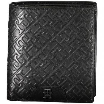 Tommy Hilfiger Elegant Black Leather Wallet