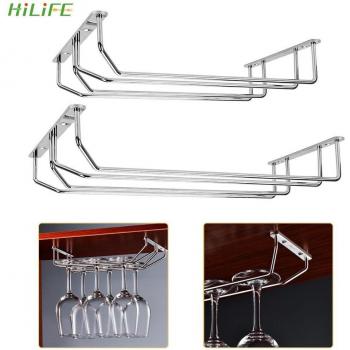 Soporte creativo de acero inoxidable para copas de vino, 27cm y 35cm