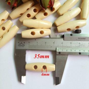 Wind Coat Olive Wood Toggle Buttons