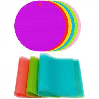 Combo de 6 soportes de silicona y 12 protectores para refrigerador