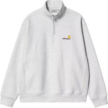 Carhartt WIP Herren Sweatjacke Halbzip American Script Grau