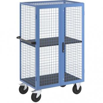 Carrello a ripiani Eurokraft Pro azzurro chiaro