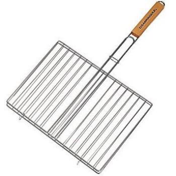 Grillage en acier inoxydable 35 × 25 cm, double couche